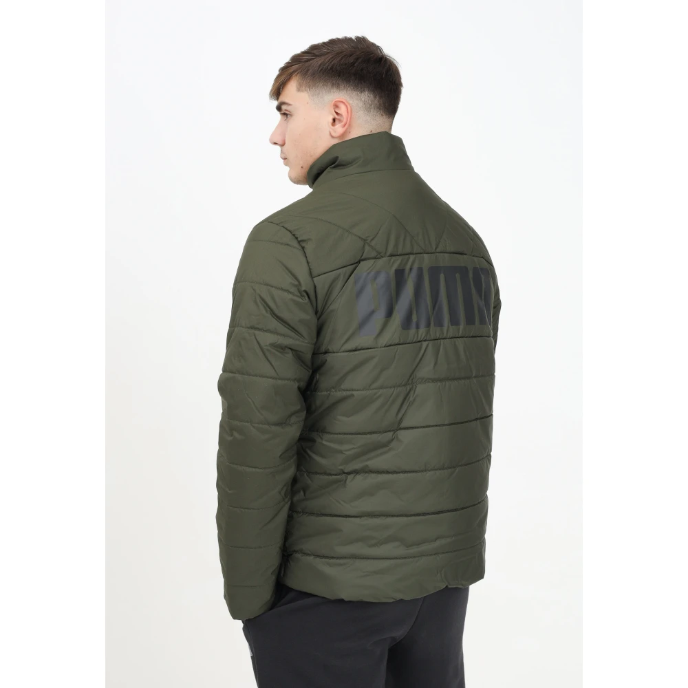 Puma Groene Gewatteerde Jas Mannen Herfst Winter Green Heren