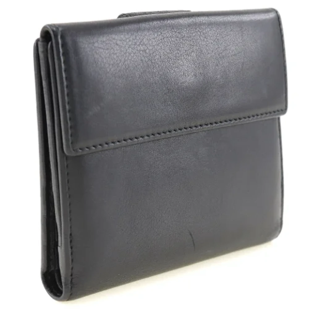 Bvlgari Vintage Pre-owned Leather wallets Black Dames