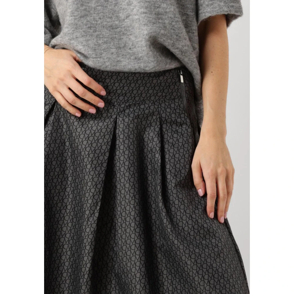 Copenhagen Muse Grijze Bedrukte Midi Rok Gray Dames