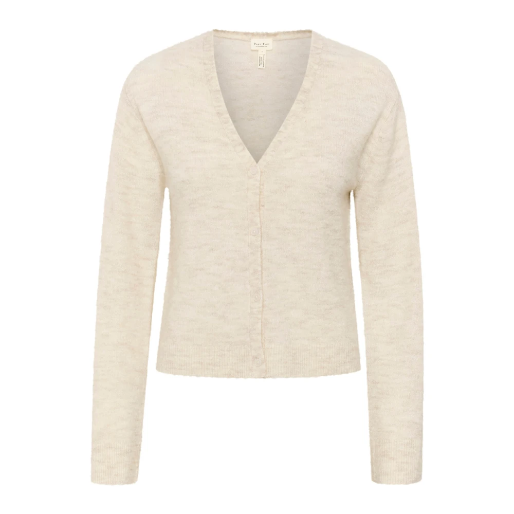 Part Two Stijlvolle Birch Melange Gebreide Trui Beige Dames