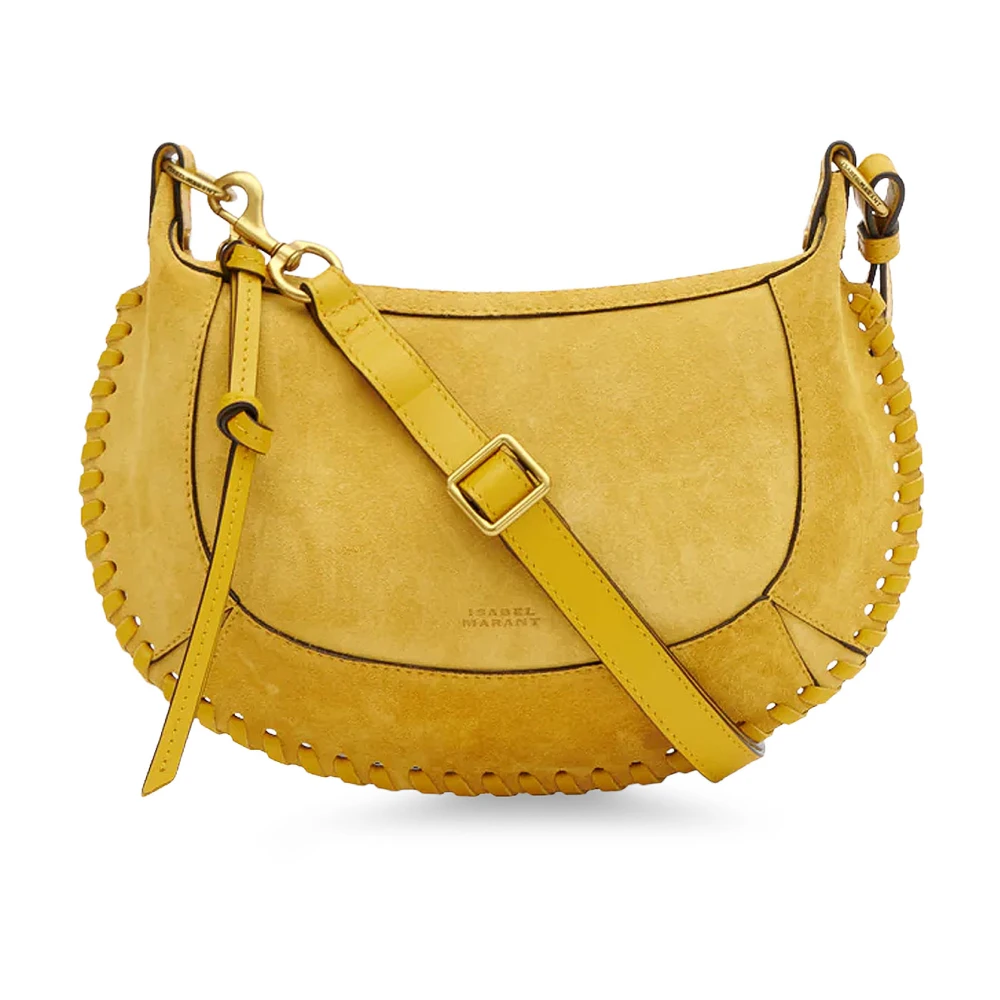 Isabel Marant Women's Yellow Oskan Moon Shoulder Bag