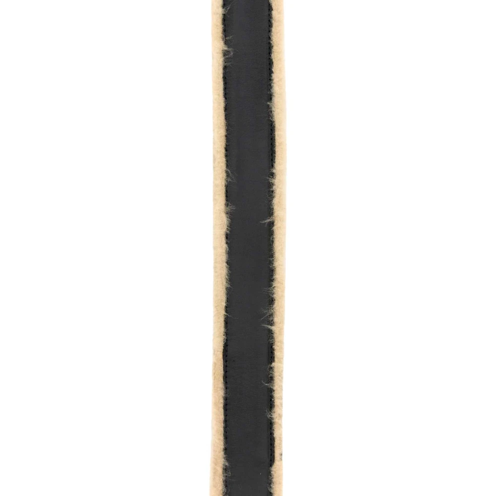 Dries Van Noten Klassieke Zwarte Leren Riem Black Heren