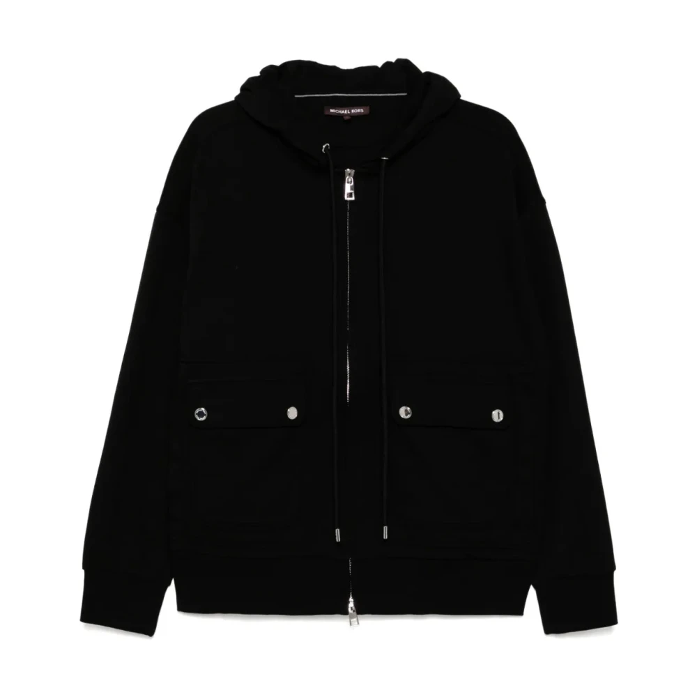Michael Kors Men's Black Zip-Up Hoodie Jumper - Zip-Throughs - S - Sweatshirts & Hoodies