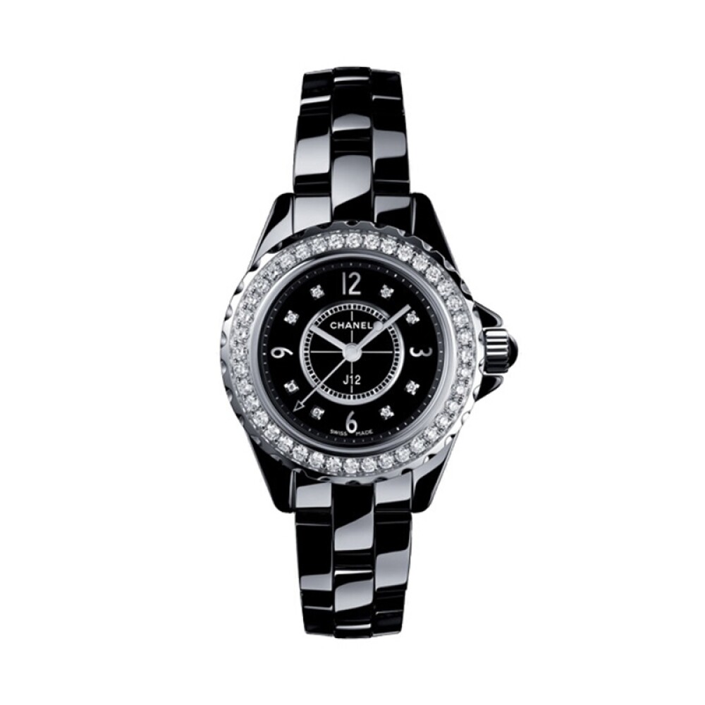 Chanel cheap horloge zwart