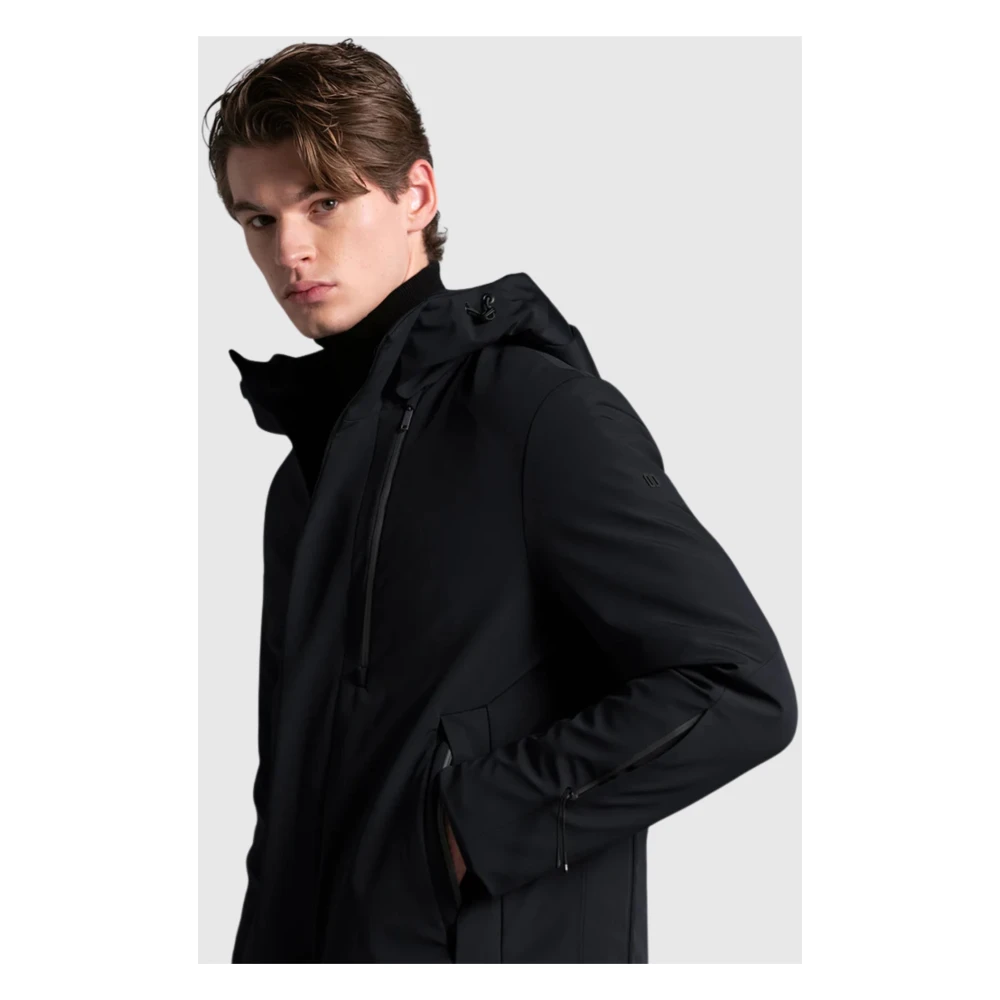Duno Blauwe Parka met 3-laags stof Blue Heren