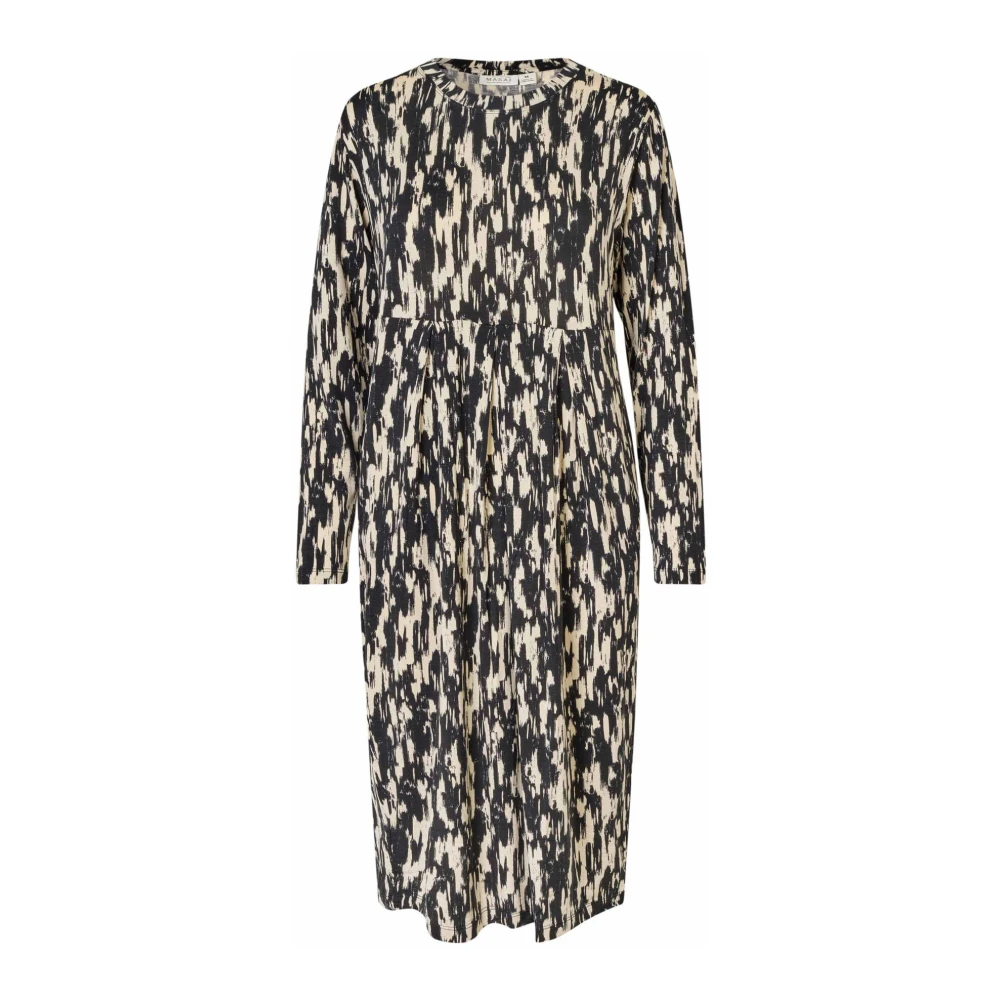 Masai Tulpenjurk Zwart met Print Black Dames