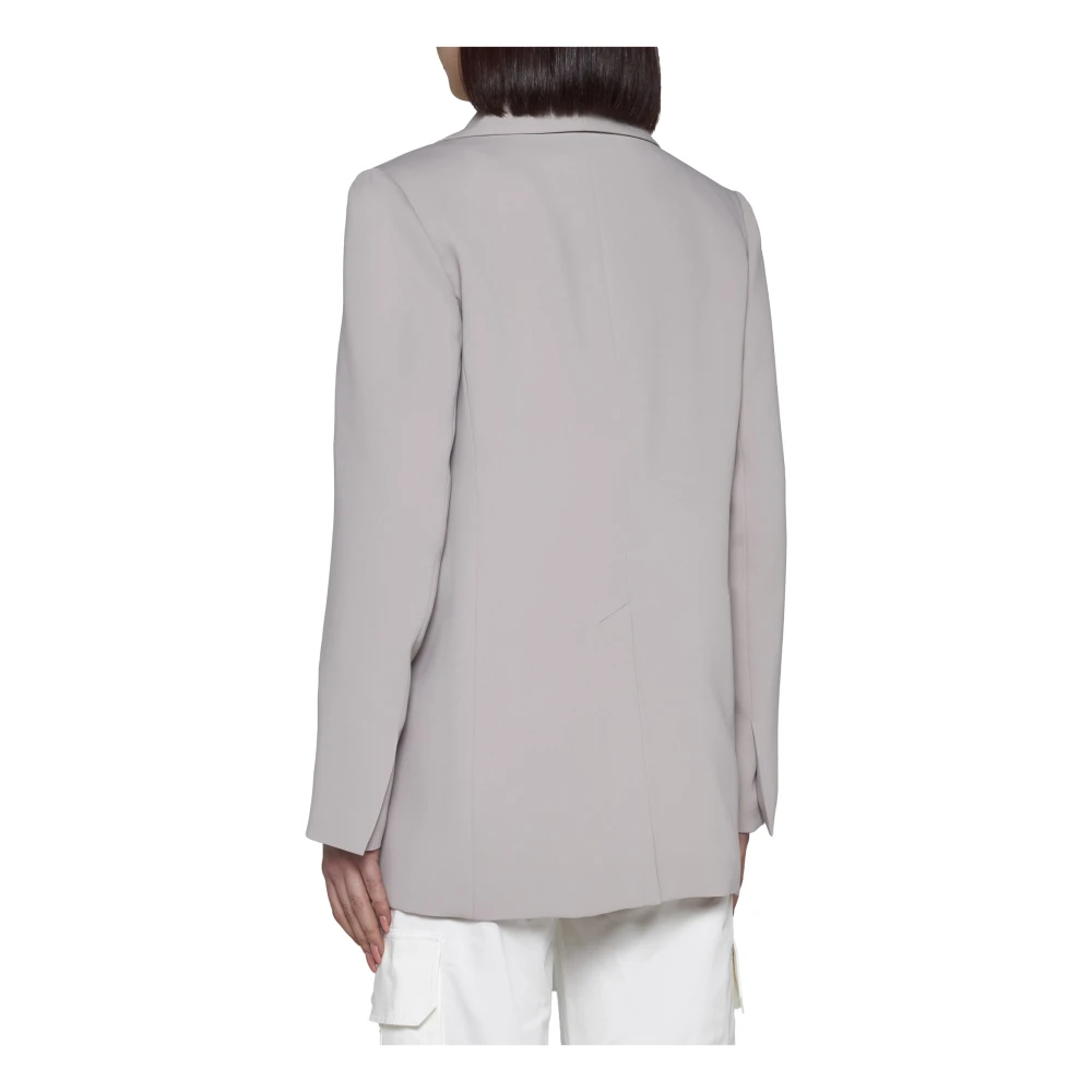 Blanca Vita Stijlvolle Jassen met Sciall Detail Beige Dames