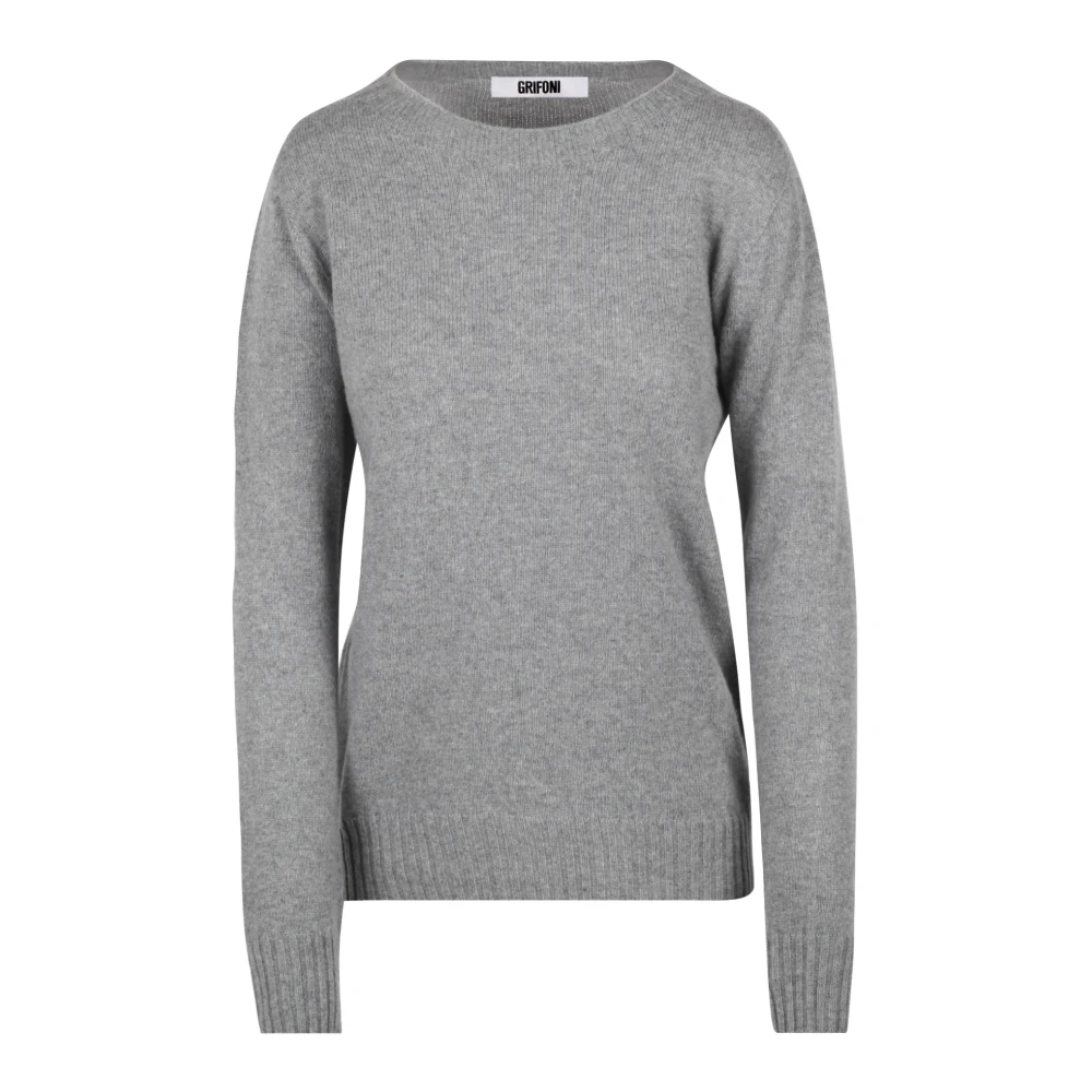 Mauro Grifoni Stijlvolle Gebreide Top Gray Dames