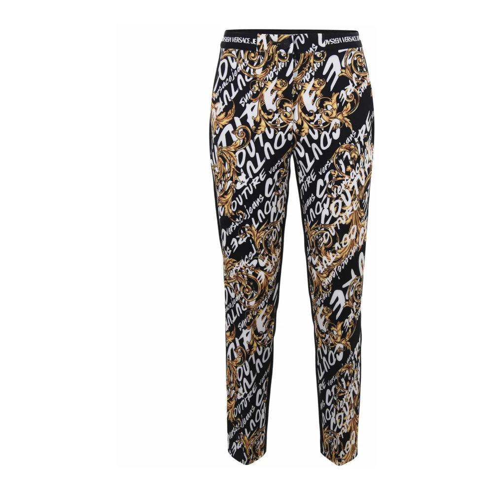 Versace Jeans Couture Women's Black Slim Fit Trousers