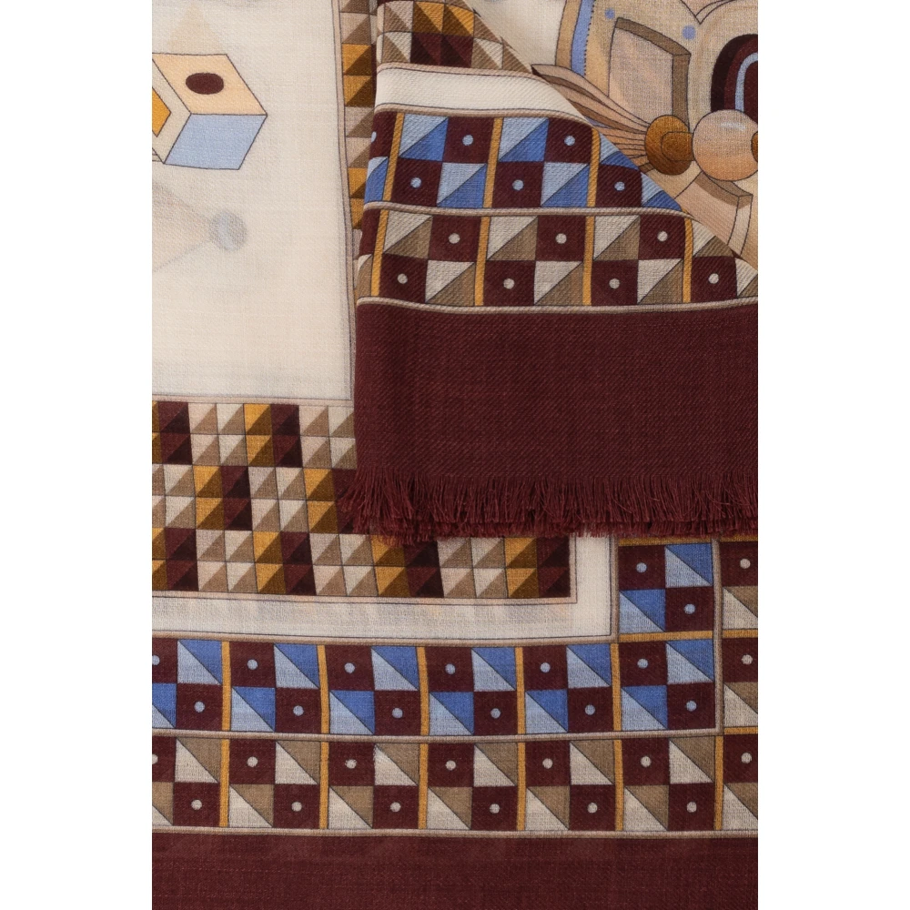 Salvatore Ferragamo Kasjmier sjaal met print Multicolor Dames