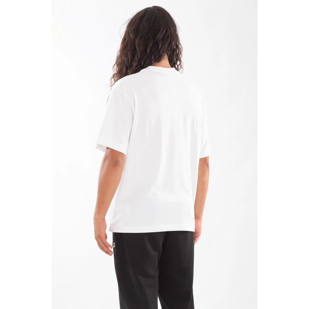 Lacoste Losse Croc Tee in 001 White Heren