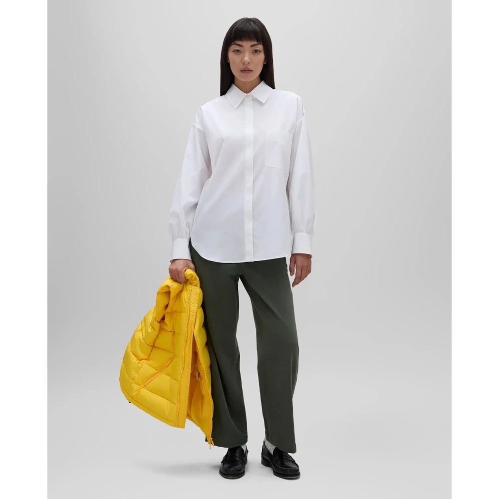 Aspesi Klassiek Katoenen Poplin Overhemd White Dames