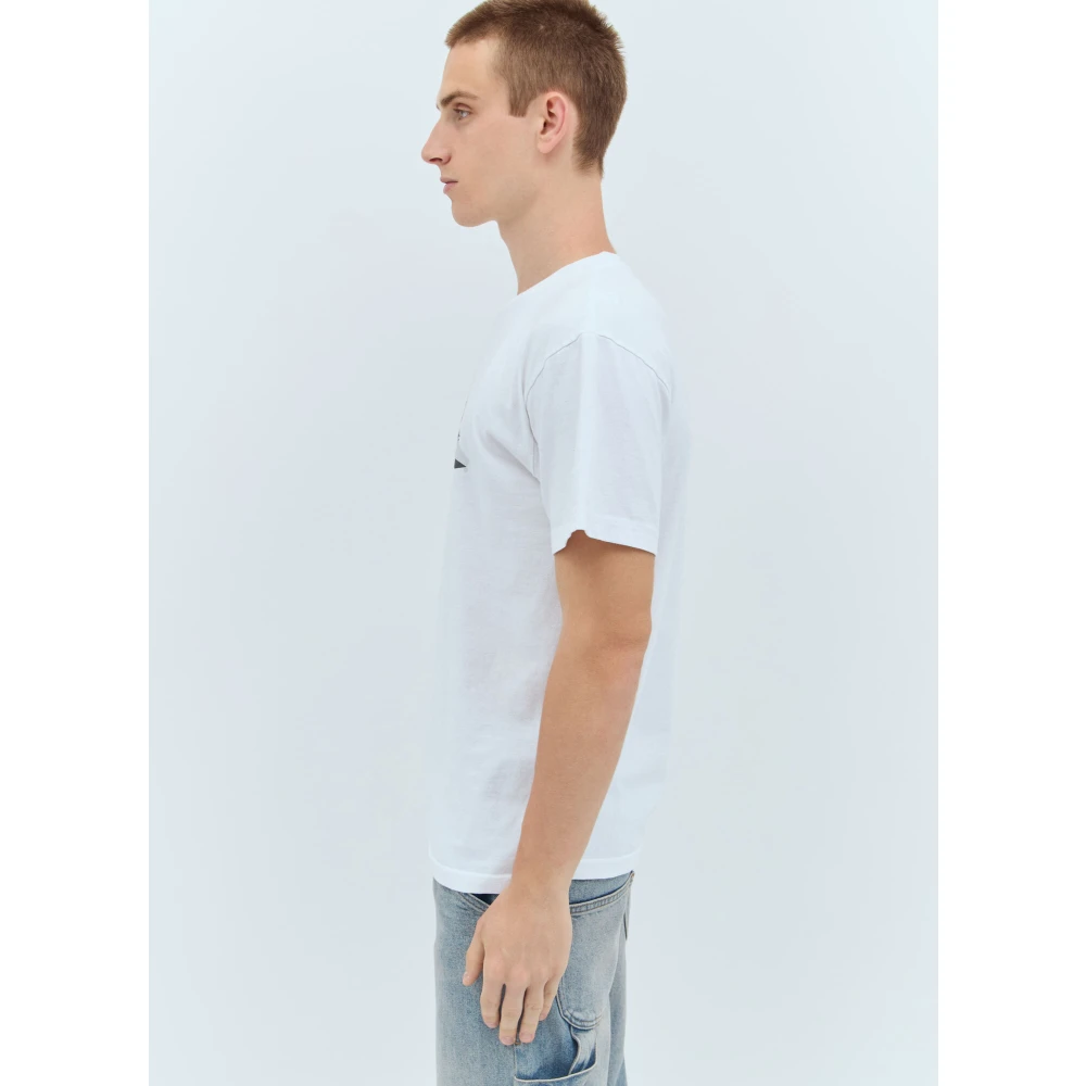 Awake NY Graffiti Crewneck T-Shirt White Heren