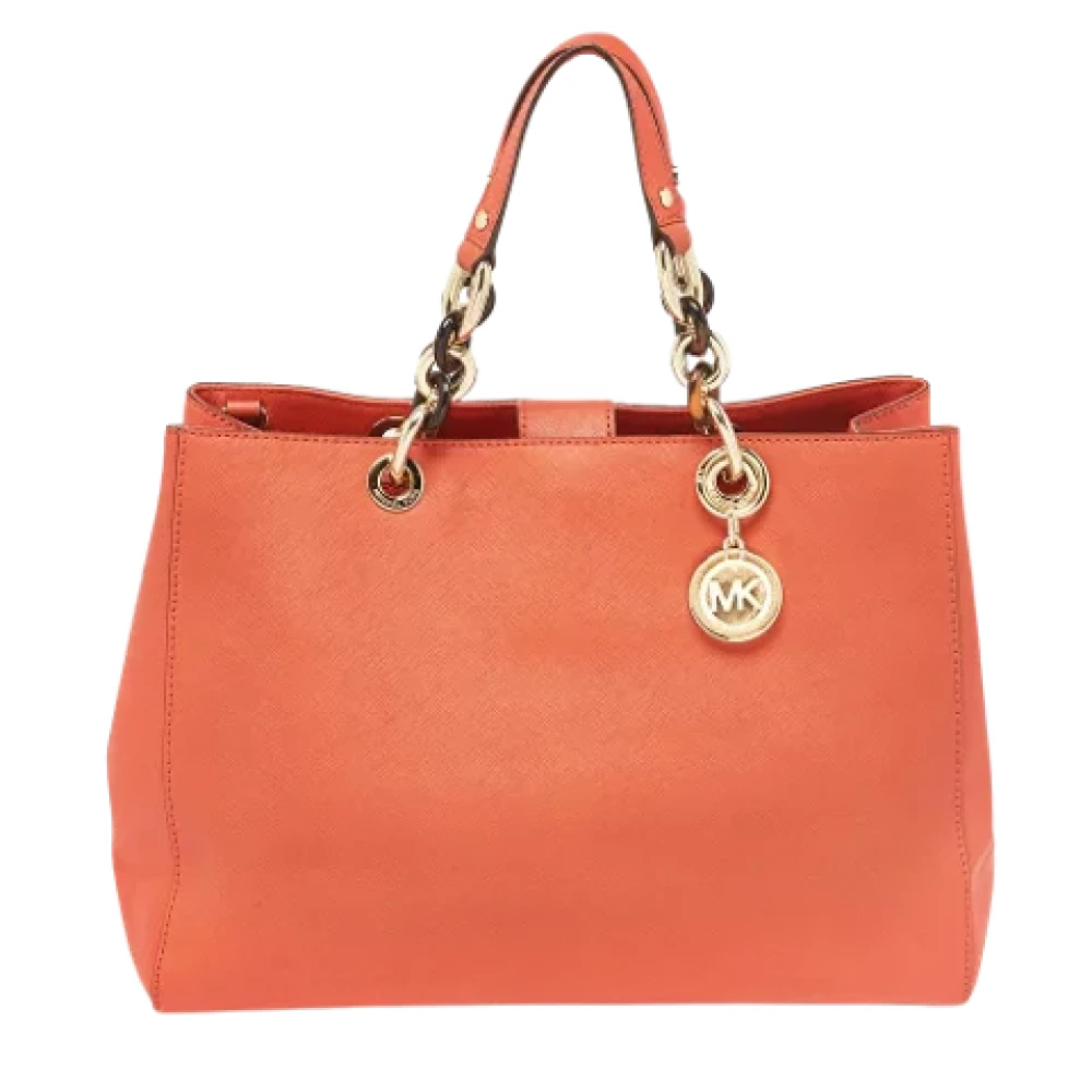 Michael Kors Pre-owned Leather totes Orange Dames