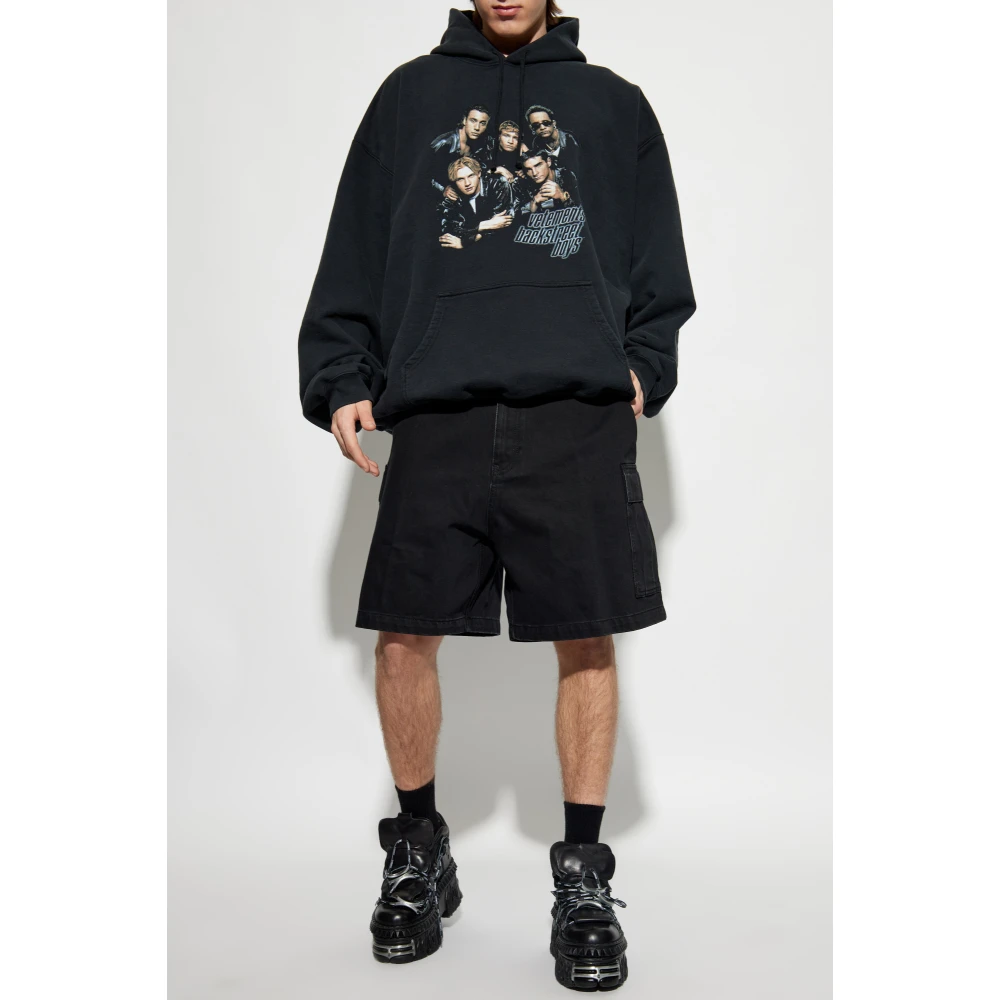 Vetements Bedrukte Sweatshirt Black Heren