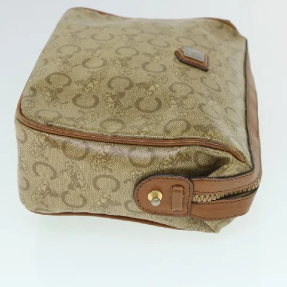 Dior Vintage Pre-owned Canvas clutches Beige Dames