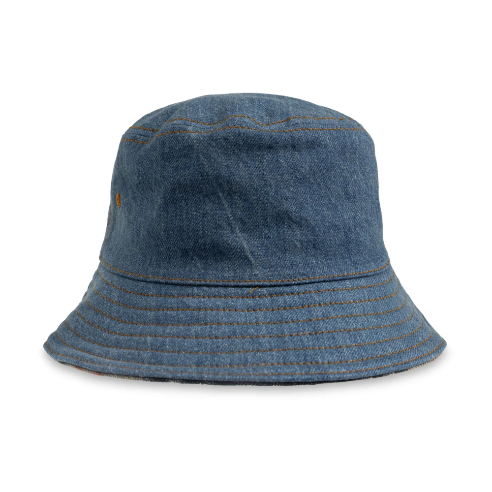 Burberry Herr Blå Accessoarer L, Denim, Denim Bucket Hat