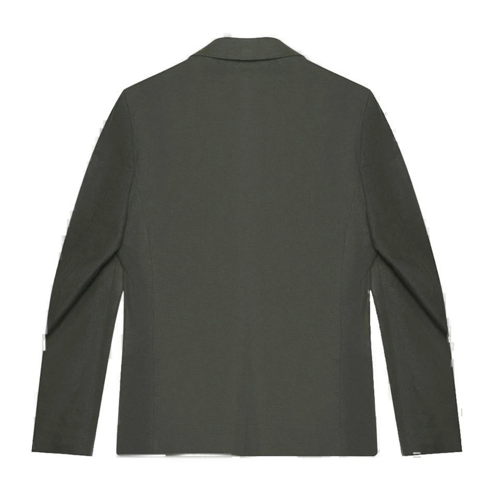 Antony Morato Groene Linen-Blend Blazer Button-Front Green Heren