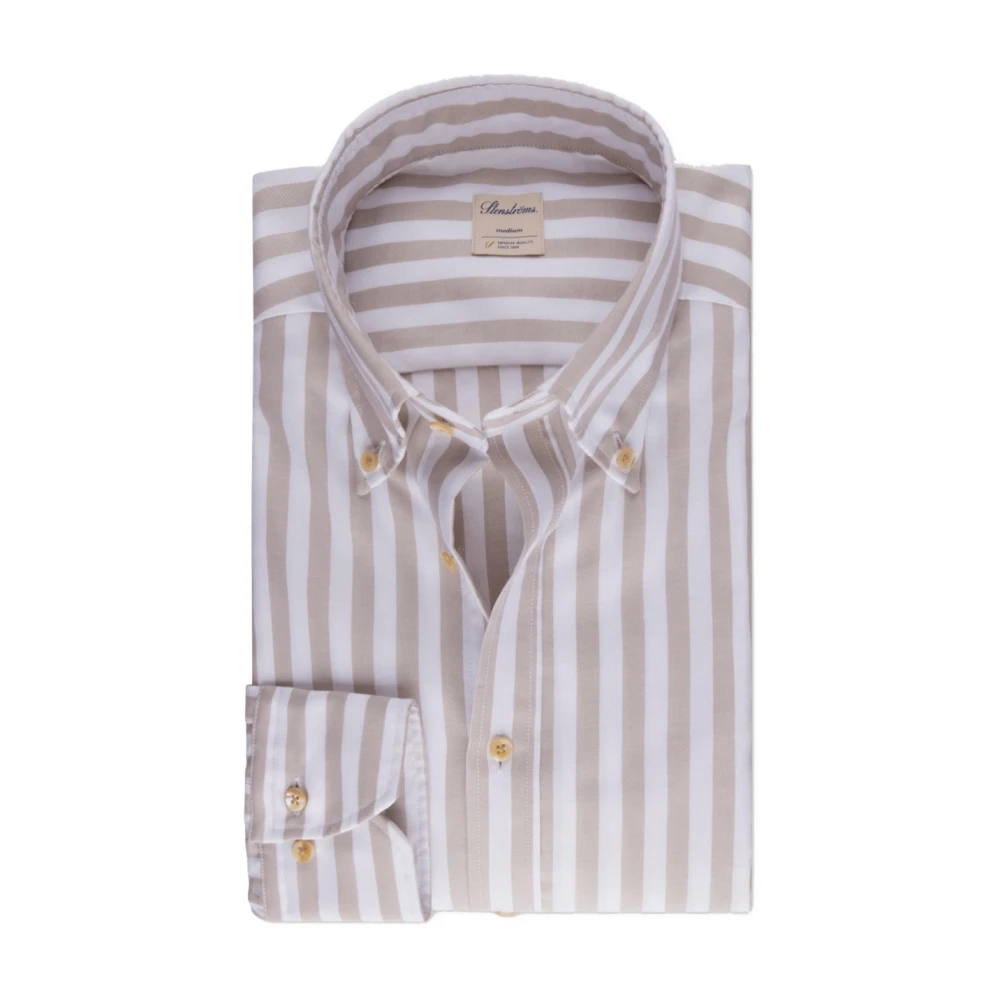 Stenströms Gestreept Oxford Overhemd met Button Down Kraag Multicolor Heren