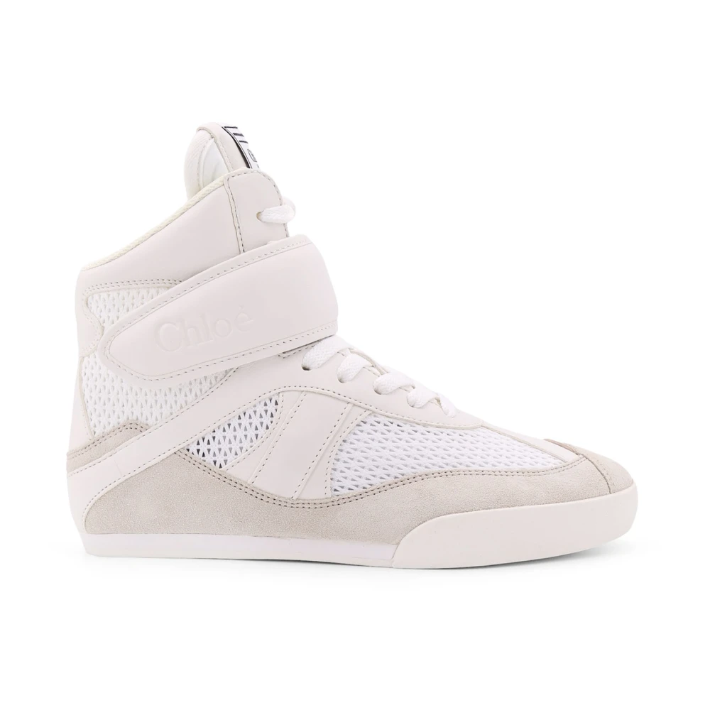 Chloé High-top Kick Sneakers White, Dam