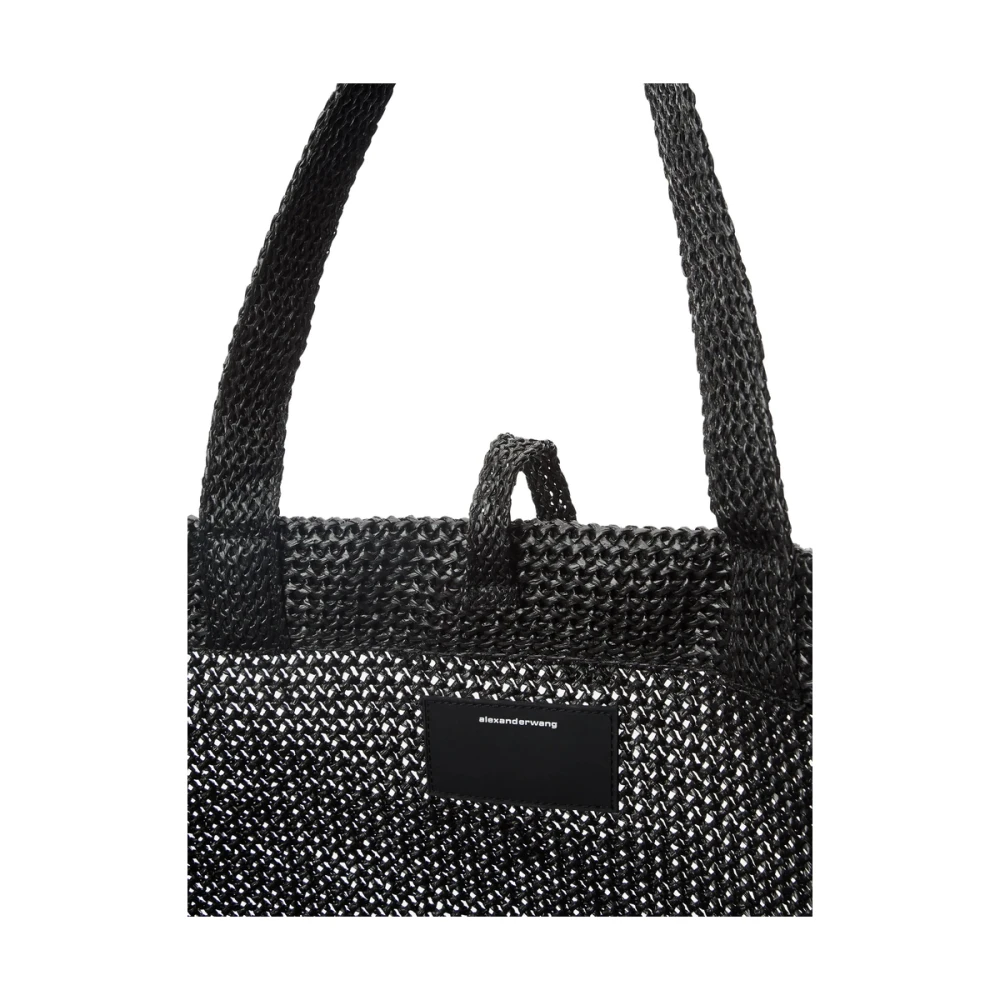 alexander wang Zwarte Logo In reliëf Stropdas Sluiting Tas Black Dames