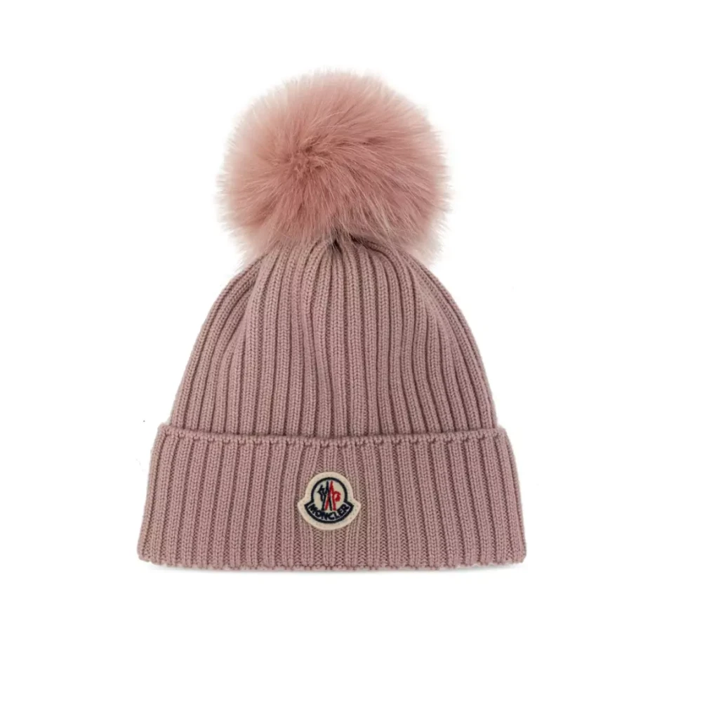 Moncler Barn Rosa Cappello Hatt Pink, Flicka