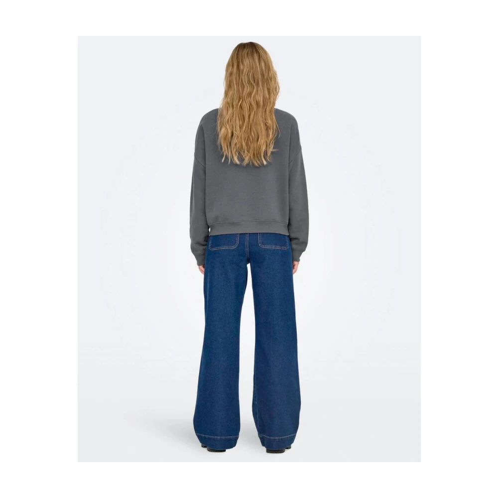 Only Leven Crew Lange Mouw Sweatshirt Blue Dames