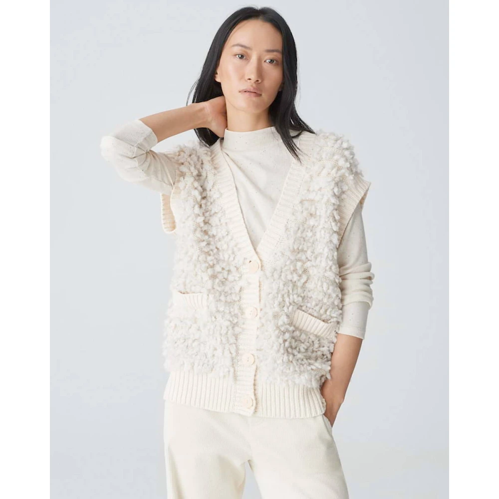 Opus Stijlvolle Pullover Deluda Beige Dames