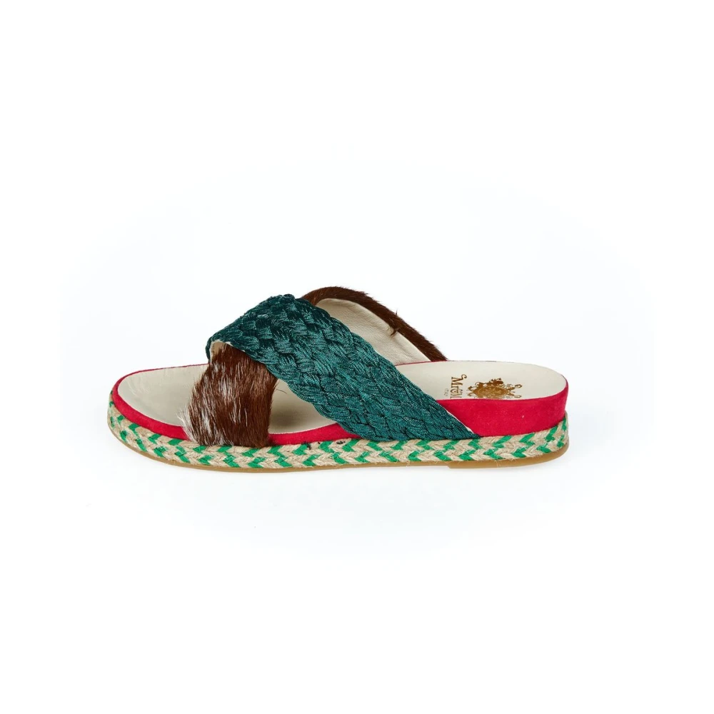 Mr&Mrs Italy Kvinno Multicolor Skor Dam, 39 Eu, Sandaler Tofflor