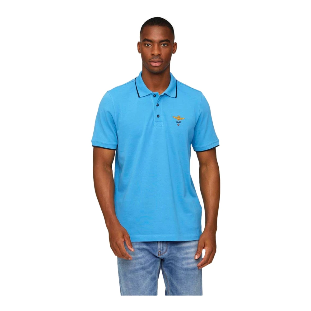 aeronautica militare Shirts Blue Heren