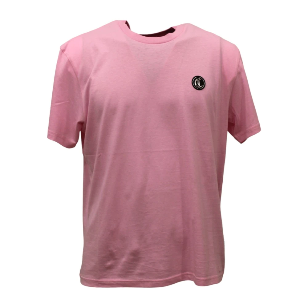 Just Cavalli Korte Mouw T-shirt Pink Heren