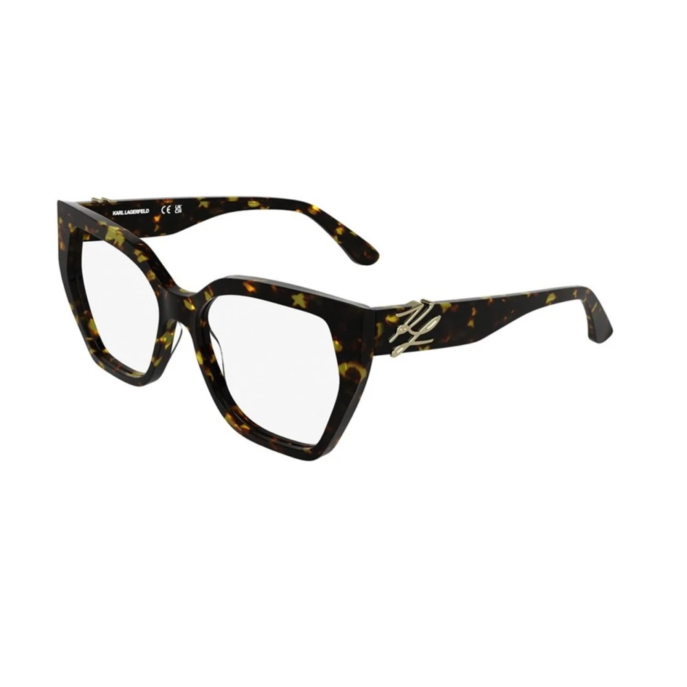 Karl Lagerfeld Brown Squared Optical Frame - Female - Glasses - 55 Mm - Accessories