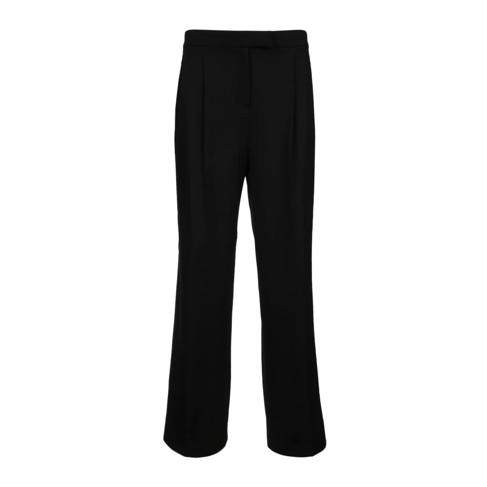 Calvin Klein Geplooide Crepe Broek Black Dames