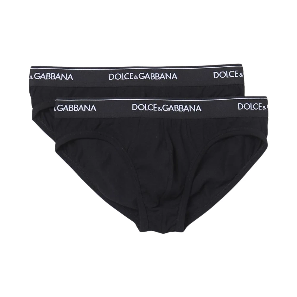 Dolce & Gabbana Men's Black Bottoms,, Luxury Underwear Set Extra Large