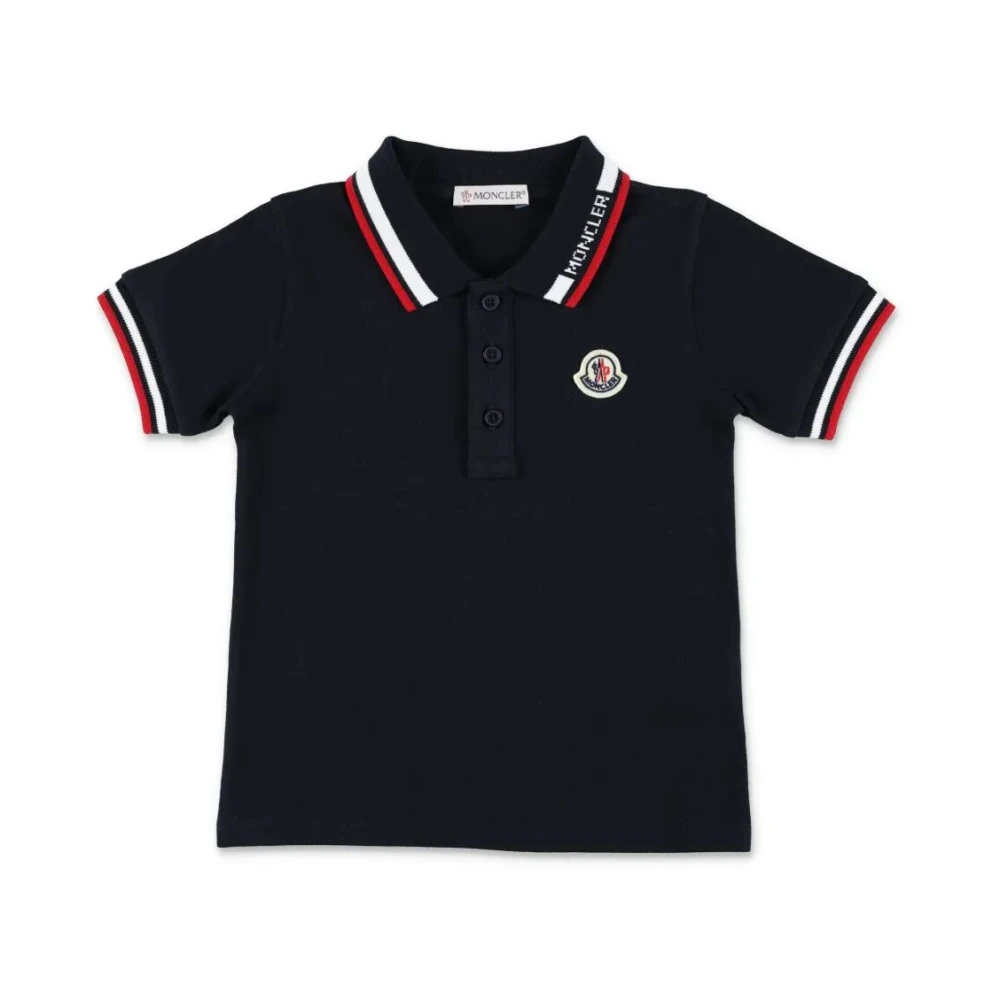 Moncler Unisex Blue Short Sleeves Polo Shirt