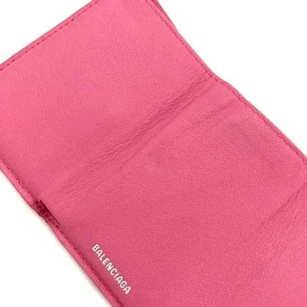 Balenciaga Vintage Pre-owned Leather wallets Pink Dames