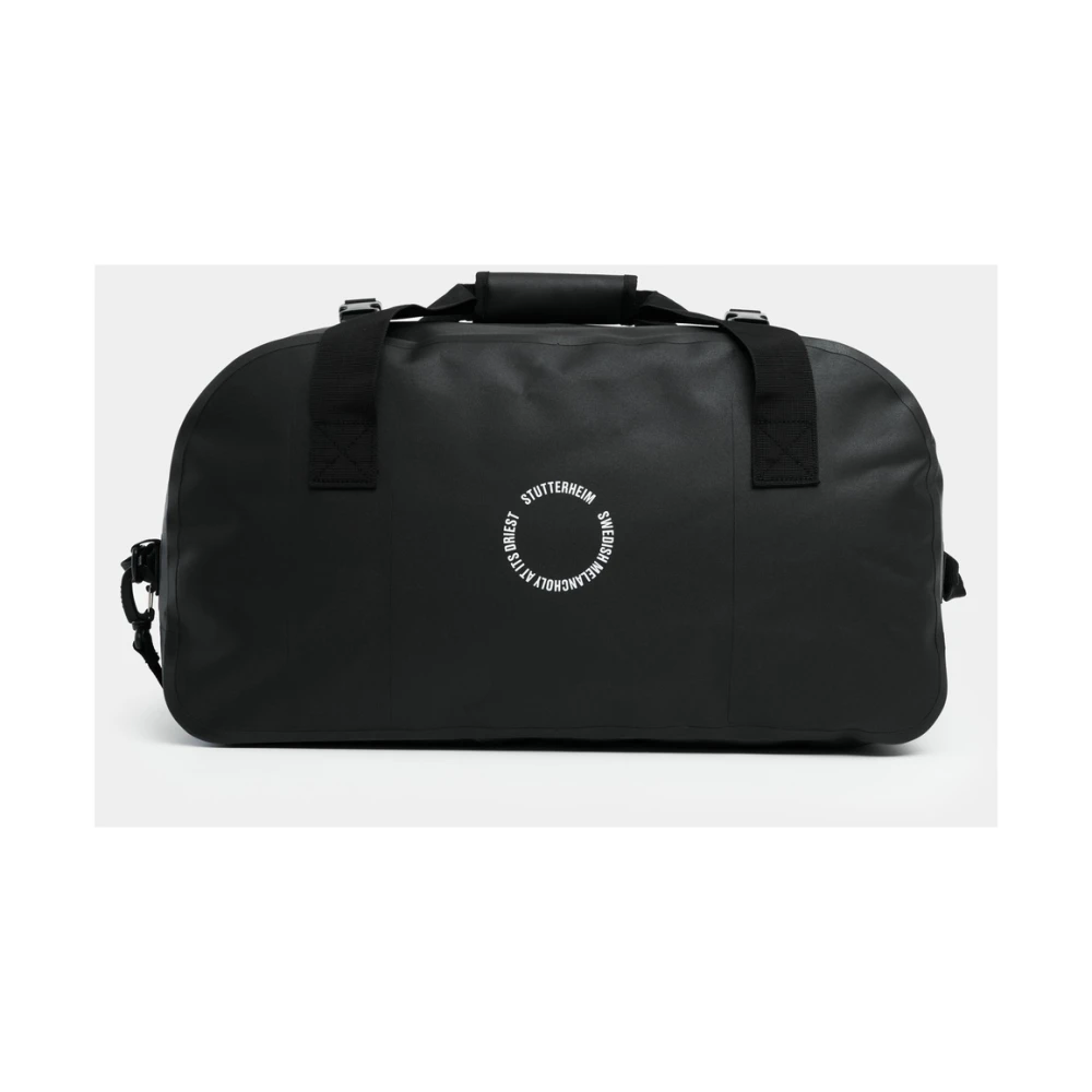 Stutterheim Waterdichte Duffel Tas met Voorvak Black Heren