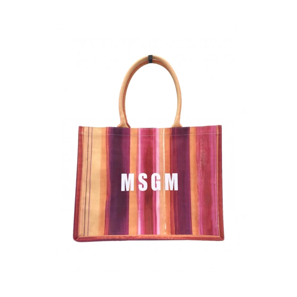 Msgm Stijlvolle Tote Tas met Dubbele Handvatten Multicolor Dames