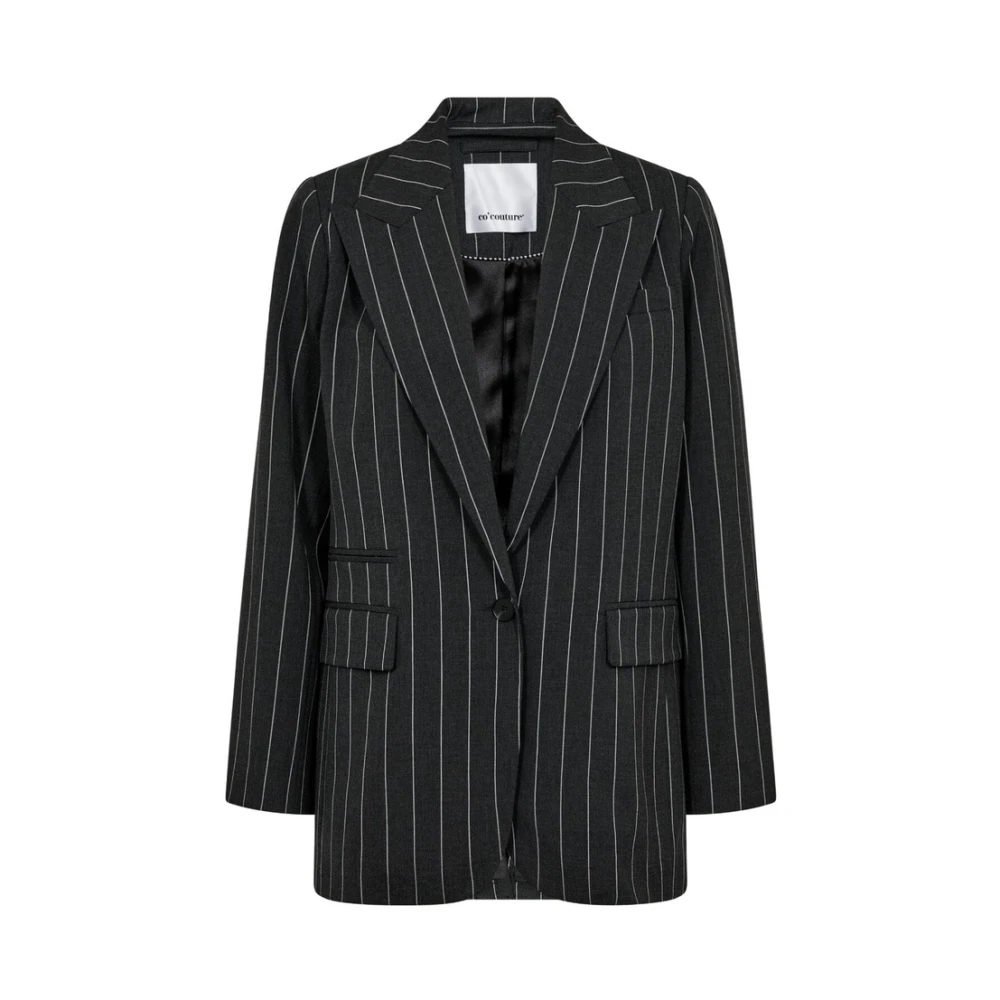 Co'Couture Antraciet Klassieke Blazer voor Stijlvolle Garderobe Gray Dames