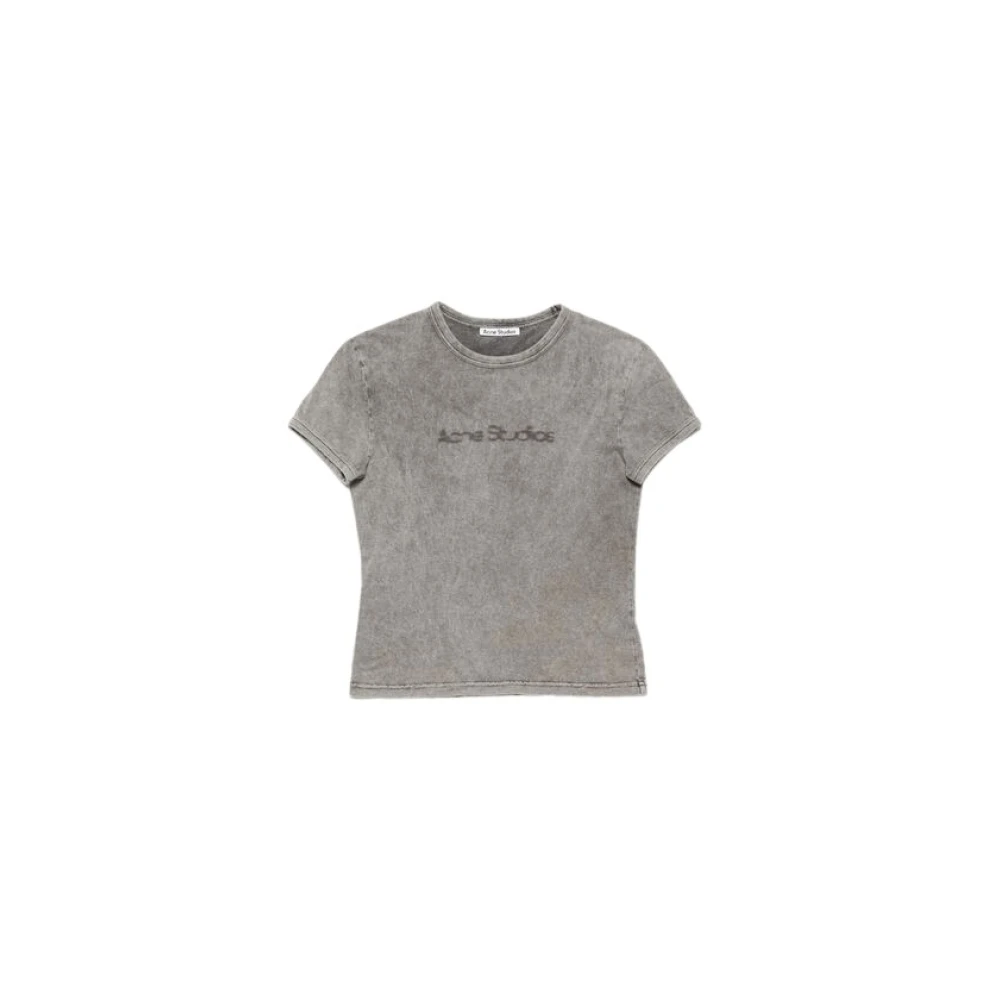 Acne Studios Casual Katoenen T-shirt Gray Heren