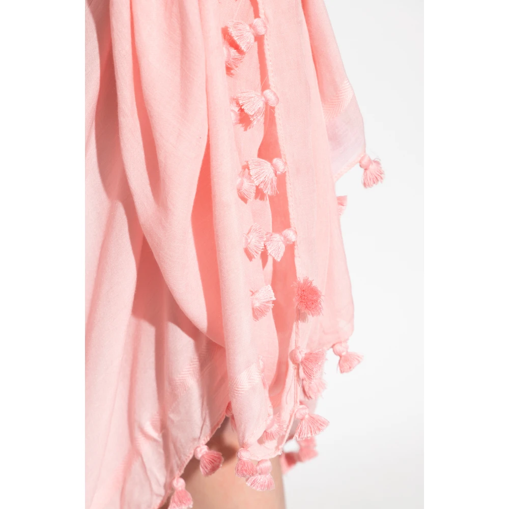 Melissa Odabash Gefranjerde pareo Pink Dames