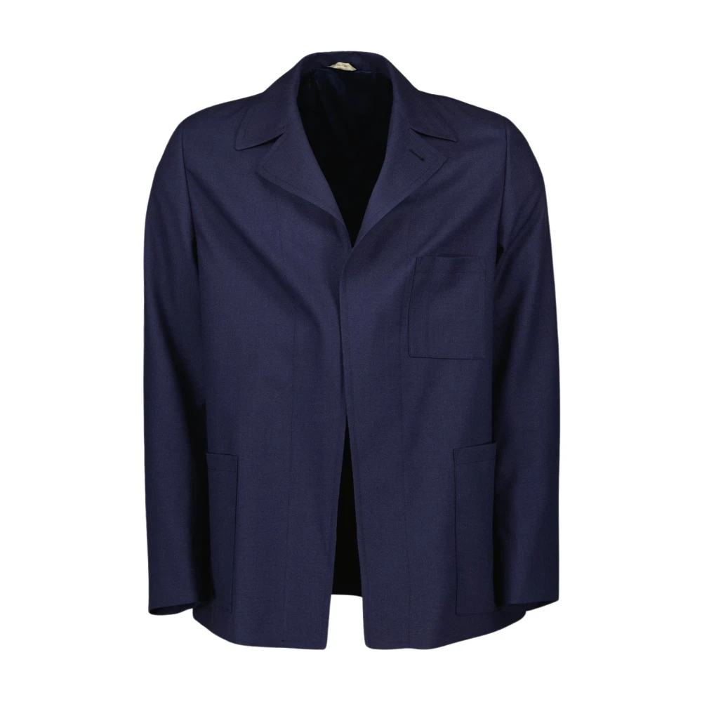 Fendi Men's Blue Spring-Summer 2024 Wool Jacket - Blazers - M - Jackets