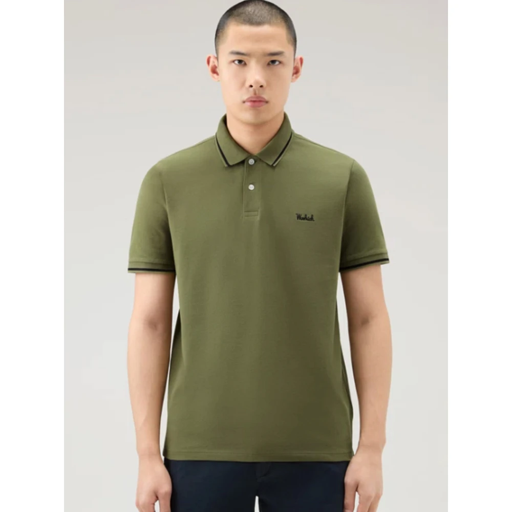 Woolrich Monterey Polo in Lake Olive Green Heren