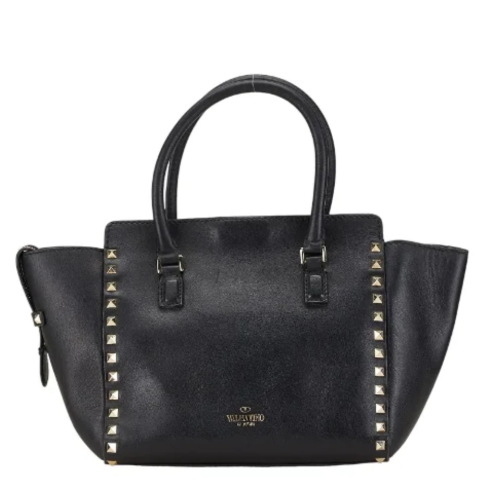 Valentino Vintage Pre-owned Leather handbags Black Dames