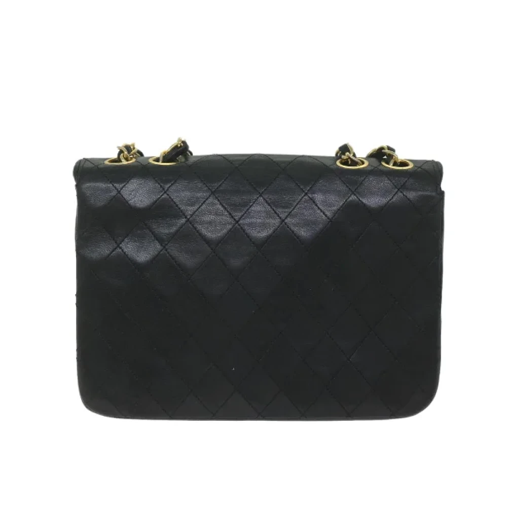 Chanel Vintage Pre-owned Leather shoulder-bags Black Dames