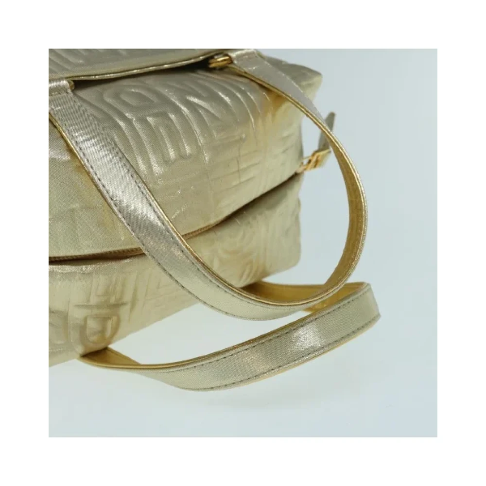 Fendi Vintage Pre-owned Fabric handbags Yellow Dames