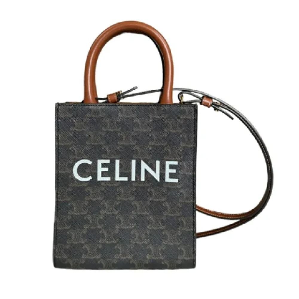 Celine Vintage Pre-owned Coated canvas celine-bags Black Dames