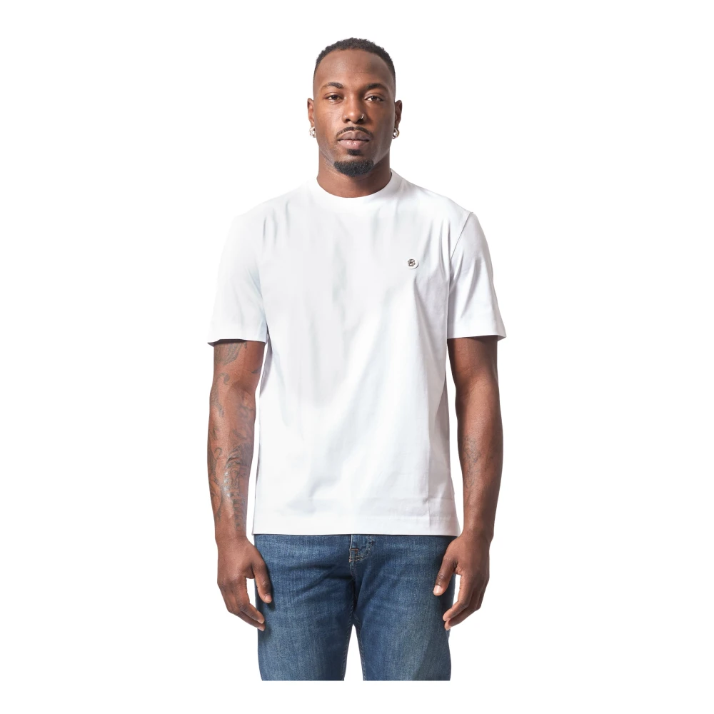 Hugo Boss Vit T-shirt med Double B-monogram White, Herr