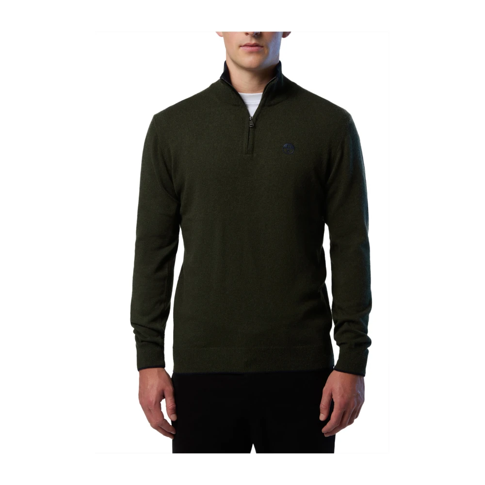 North Sails Groene Zip Sweater Green Heren