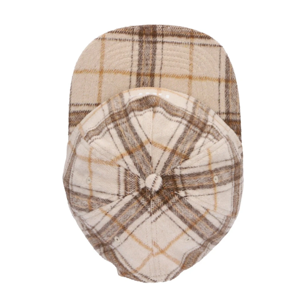 HUF Geruite Flanellen A-Frame Pet Havermout Beige Heren